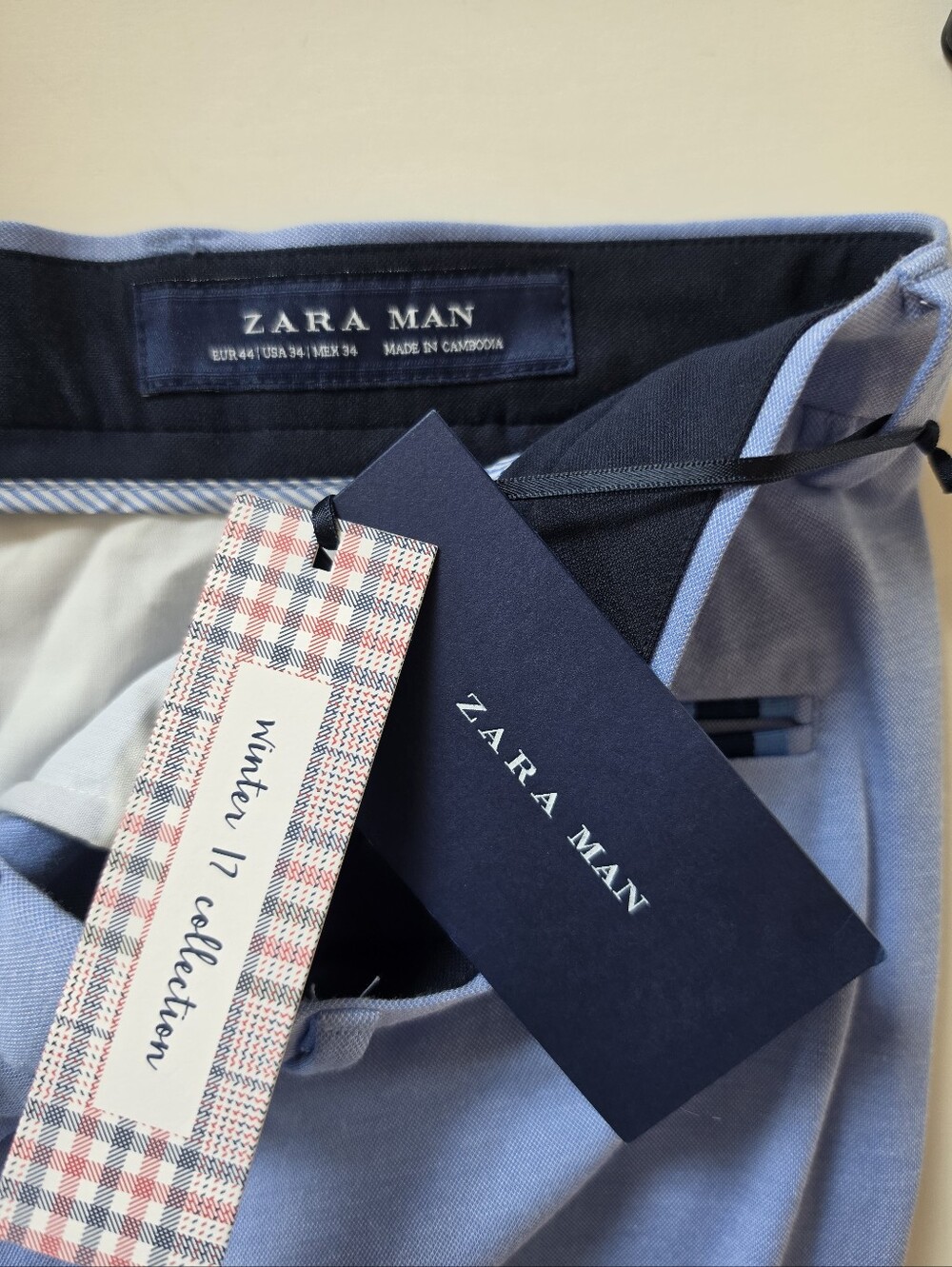 Zara Light Blue Men’s Dress Pants
